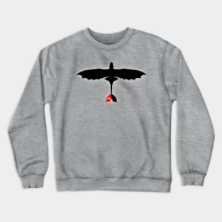 How to Train Your Dragon - Night Fury - Toothless Silhouette Crewneck Sweatshirt